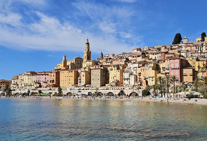 Les Sablettes Beach, Menton, Nice, French Riviera 